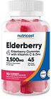 Nutricost Elderberry Gummies (90 Count) - Contains Vitamin C and Zinc
