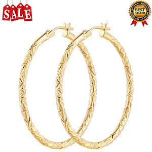 Gold Hoops Earrings 14K Gold Hoop Earrings for Women Large 14K Gold Earrings Hoo