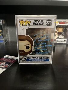 Funko Obi-Wan Kenobi SIGNED BY JAMES ARNOLD TAYLOR W/ Quote See All Pictures