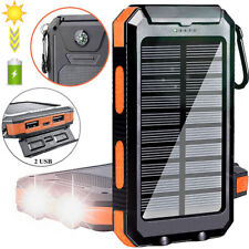 Super 30000000mAh 4 USB Portable Charger Solar Power Bank For Cell Phone US 2022