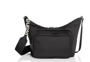 ALEXANDER WANG Heiress nylon sport front pocket large messenger bag -Black