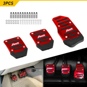 For Toyota Auto Car Non-Slip Manual Brake Foot Pedal Pad Cover Red Accessories (For: Toyota 86)