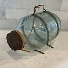 RARE Vintage Home Canners Mason Caps Glass Minnow Fish Trap Jar Bait Catcher