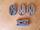 Lot of 4 Small Folding Pocket Multi-Tools, Knife, Silver, KATANDIN, GH, 2 others