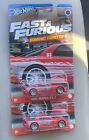 Hot Wheels fast and furious Dominic toretto 1995 Mazda Rx7 Lot Of 2