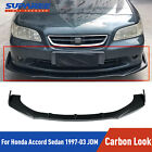 Carbon Look Front Bumper Lip Splitter For Honda Accord Sedan 1997-03 JDM 2/4Door (For: 2000 Honda Accord)