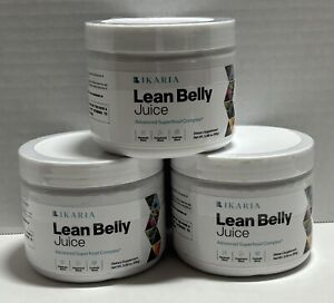 Lot of 3 Ikaria Lean Belly Juice Powder Weight Loss Appetite Supplement 3.38 oz