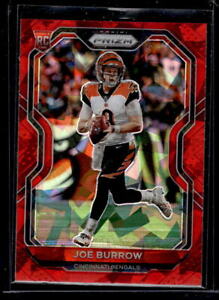 2020 Panini Prizm #307 Joe Burrow Rookie Prizm Red Shimmer Excellent/