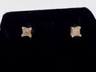14Kt Yellow Gold Diamond Stud Earrings