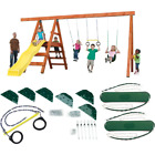 Outdoor Swing Set Hardware Kit W Playset Accessories (Lumber Slide Not Included)