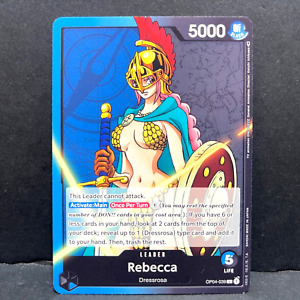 2023 ONE PIECE ENGLISH KINGDOMS OF INTRIGUE REBECCA OP04-039 (L) LEADER