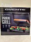 NEW! Ovente 1000w Non Stick Large Indoor Electric Burger Grill and Panini Maker