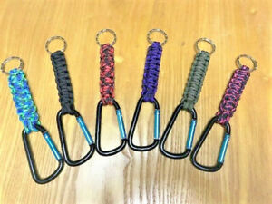 Paracord Keychain (fob) with Carabiner ~Veteran Made~
