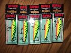 RAPALA ORIGINAL FLOATING 07's=LOT OF 5 FIRETIGER COLORED FISHING LURES
