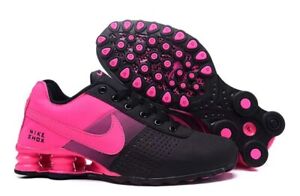 LIMITED Hot New Women Black and Pink Nike Shox Delivers Running Shoes Custom
