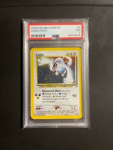 Pokémon TCG Lugia Neo Genesis 9/111 Holo Unlimited Holo Rare PSA 7 NM