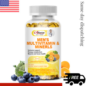 Men's Vitamins & Minerals CapsulesSupplement Daily Energy Immune Health Support