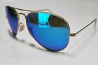 Ray-Ban RB3025 Aviator Large Metal Gold/Blue Mirror 112/17 58/14/135 - See Pics