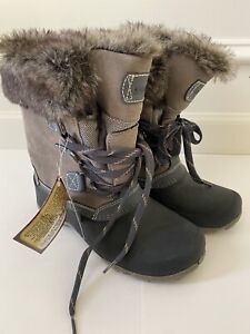 Khombu Women’s Size 8 M Slope Waterproof Suede & Faux Fur Snow Boots 1056065