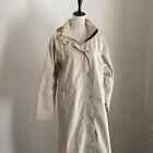 LL Bean Womens Raincoat Full Length Long Hooded Khaki Trench Size S