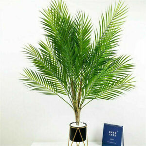 Artificial Monstera Palm Tree Fake Plant in Pot Indoor Outdoor Décor