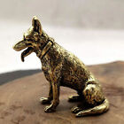 Solid Brass Dog Figurines Mini Statue Home Ornaments Animal Figurines Gift A9