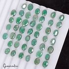 51.30 Ct/46 Pcs Natural Brazilian Green Emerald Oval Cut Loose Gems For Jewelry