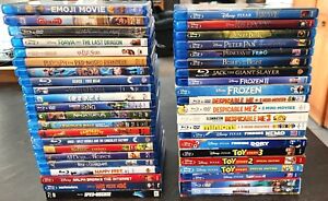 Huge Lot of 45 Disney / Kids Blu-ray Movies -  *10 New* - Good Cond.