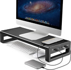 VAYDEER USB 3.0 Aluminum Monitor Stand Metal Riser Support Large, Black