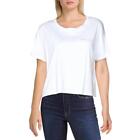 Fcuk Womens White Short Sleeve Graphic Tee Crop Top Shirt S  3021
