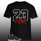 Jordan 4 Bred Reimagined Sneaker Tees Shirt Match Black 