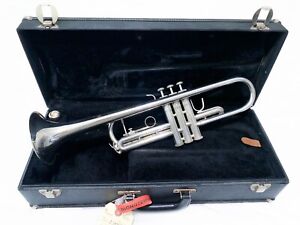 Bach TR300 Silver Trumpet With Case And Mouthpiece - Pro Sound - Chem Cleaned!