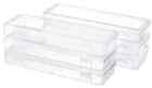 Large Storage Containers 6 Pack Plastic Box with Latching Lid 15
