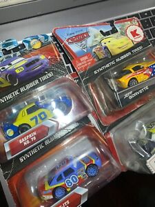 LOT 4 cars.Disney/Pixar  Cars Synthetic Rubber Tires Die Cast New LOT 4 cars
