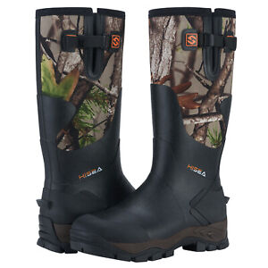 HISEA Unisex Hunting Boots Adjustable Calf Waterproof Rain & Snow Outdoor Boots