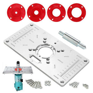 Router Table Insert Plate Woodworking Aluminium  Benches Router Plate Wood Tools