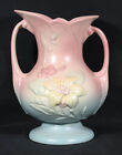 Hull Pottery Magnolia Vase  3-8 1/2 Pink Blue No Crazing Rim Chips