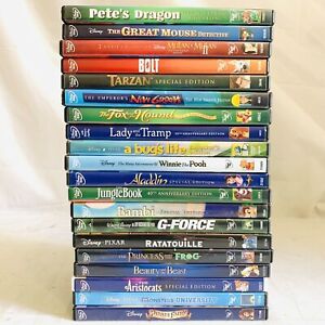 New Listing(20) All Walt Disney Pixar DVD Movie Lot, Animated Cartoon Family Kids Children