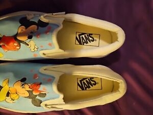 Vans shoes women 7.0, Mens 5.5 EUC Disney Painted Mickey Mouse
