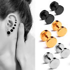 Stainless Steel Flat Back Stud Earrings for Women Men Cartilage Helix Piercing