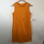 Eileen Fisher XS Dress Organic Cotton Sleeveless T-Shirt Dress Mango NWT $178