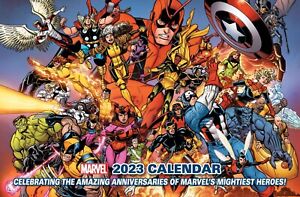 Marvel 2023 Calendar Comic Book Size
