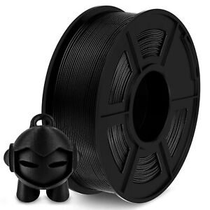 SUNLU PLA Carbon Fiber 3D Printer Filament Black 1.75mm 1KG Spool Print Smoothly