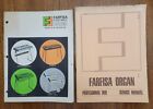Farfisa Organ Manuals Professional Duo Fast 2 3 4 5