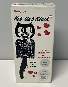 Vintage Kit-Cat Klock Black Jeweled Made in USA JBC-1 PLEASE READ DESCRIPTION