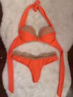Beach bunny good girls don’t cry bikini size Medium In Neon Orange