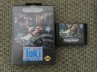 #62 Toki Going Ape Spit- Sega Genesis Box and Game no Manual TESTED