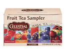 Celestial Seasonings Fruit Tea Sampler Herbal Variety Pack, Caffeine Free, 18 Te