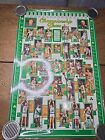 Boston Celtics Championship Years Vtg 1989 Poster Sports Museum 24x36 Bird Couse