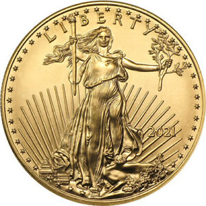 2021 1/10 oz American Gold Eagle Coin (Type 1)